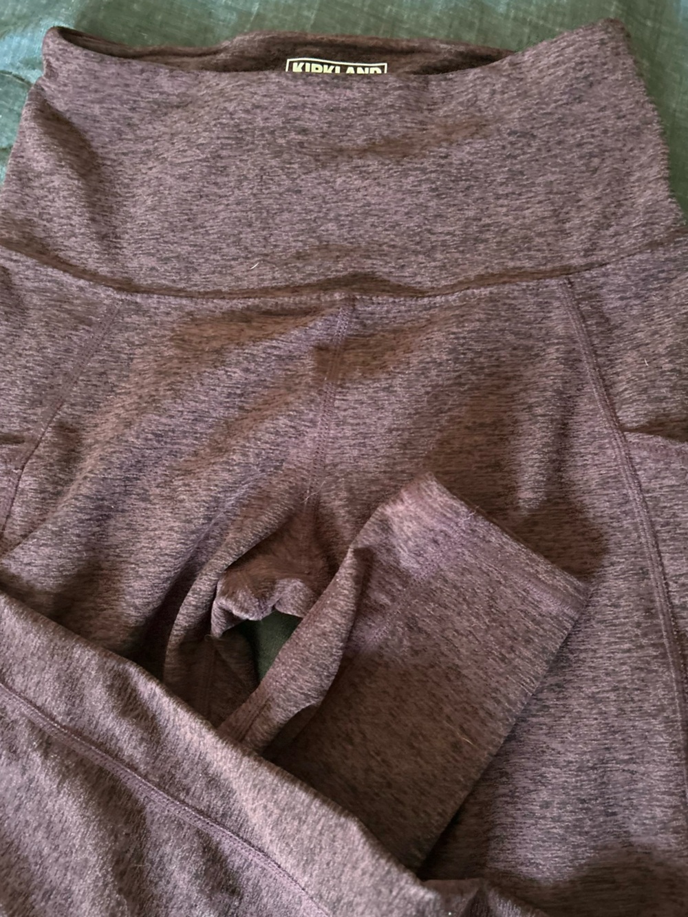 Kirkland Signature Heathered Plum Leggings